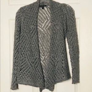 Eileen Fisher Open Drape Gray Sweater PP